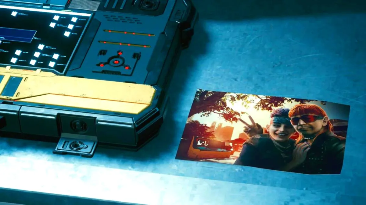 A photo of James and Josie in Cyberpunk 2077