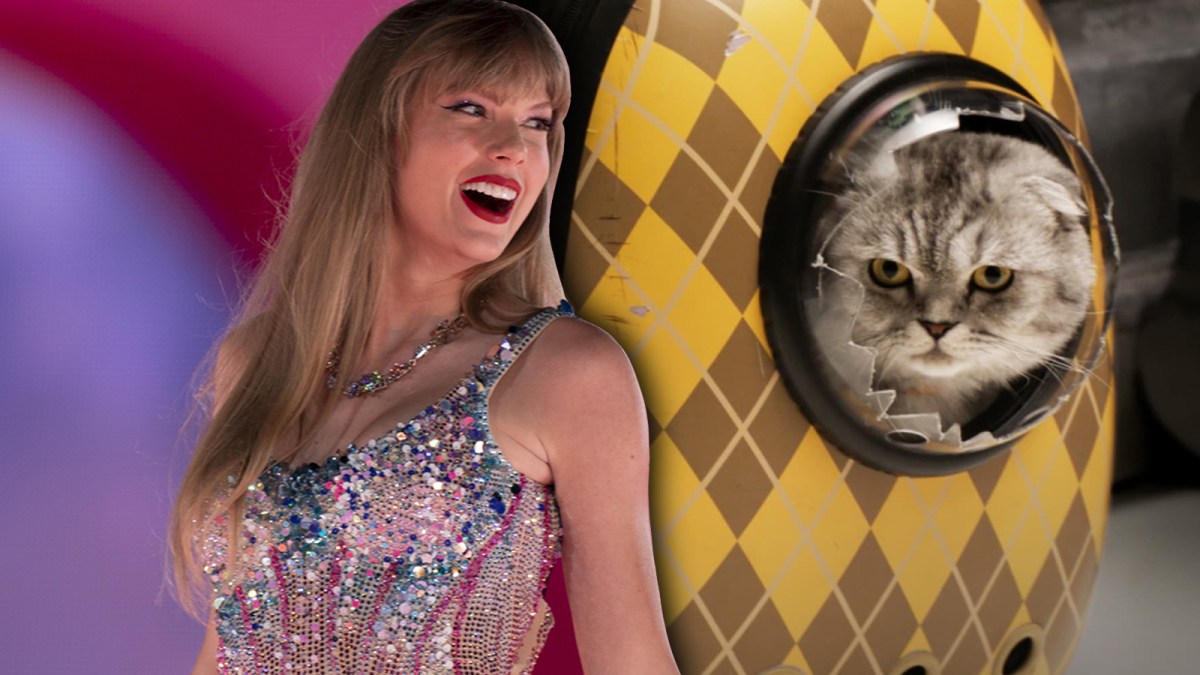 Taylor Swift and Argylle's cat backpack