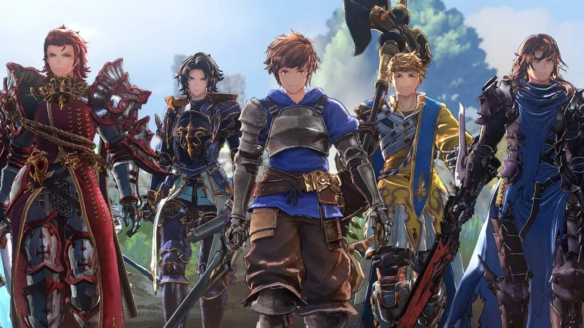 A collection of characters in Granblue Fantasy: Relink.