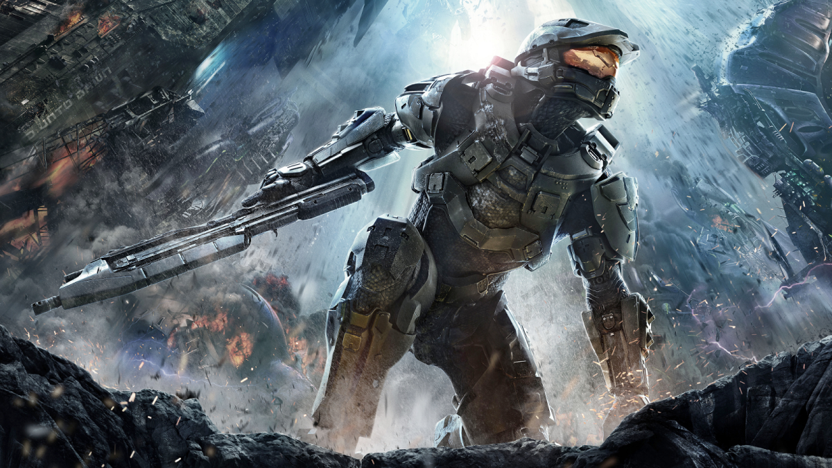 The Master Chief in Halo 4 key art