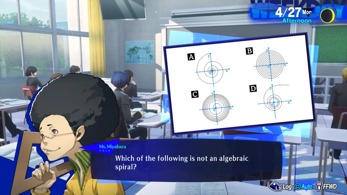 All Class Answers In Persona 3 Reload