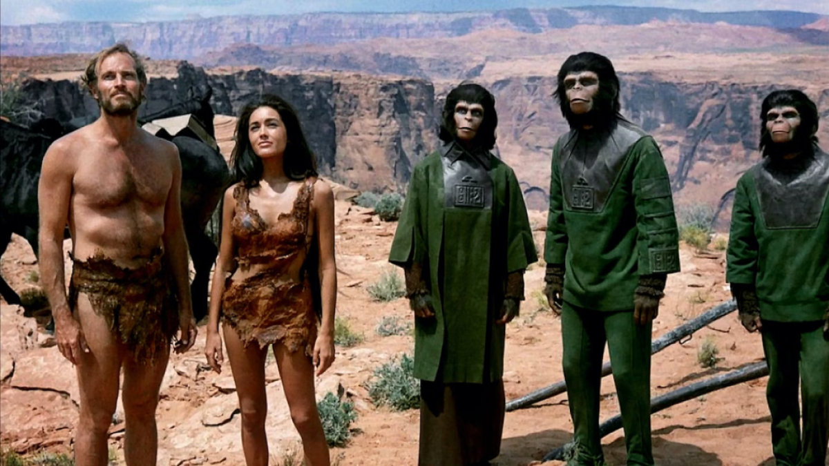 A still from 1968's Planet of the Apes