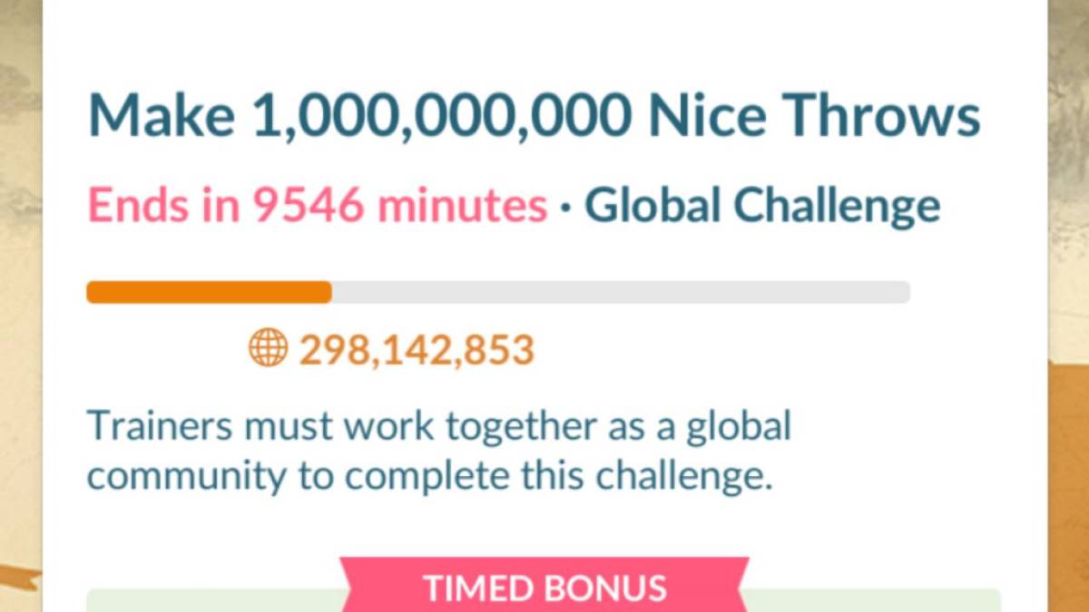 Pokemon GO global challenge