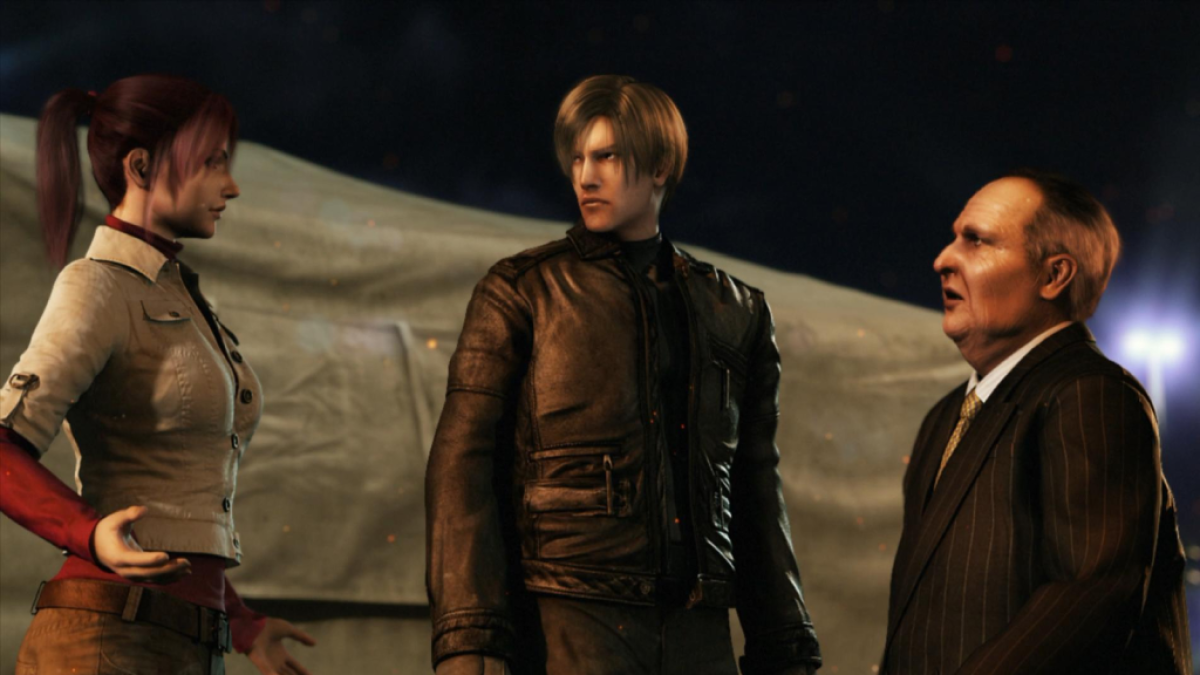 Claire and Leon in Resident Evil Degeneration