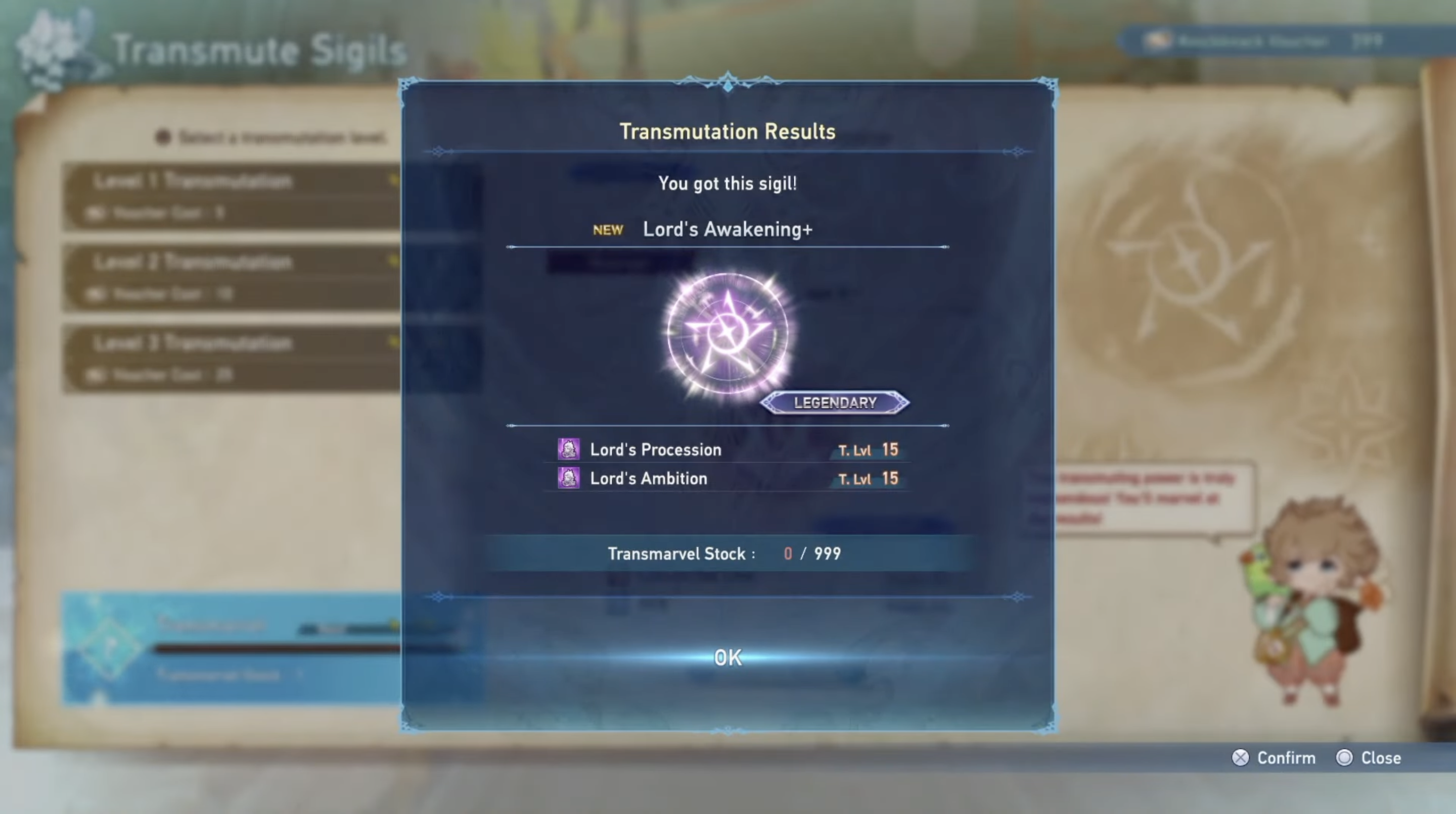 transmarvel sigils in granblue fantasy relink