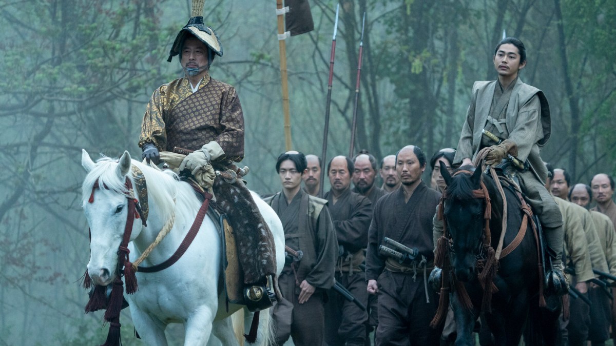 Yoshii Torunaga on horseback in FX's Shogun