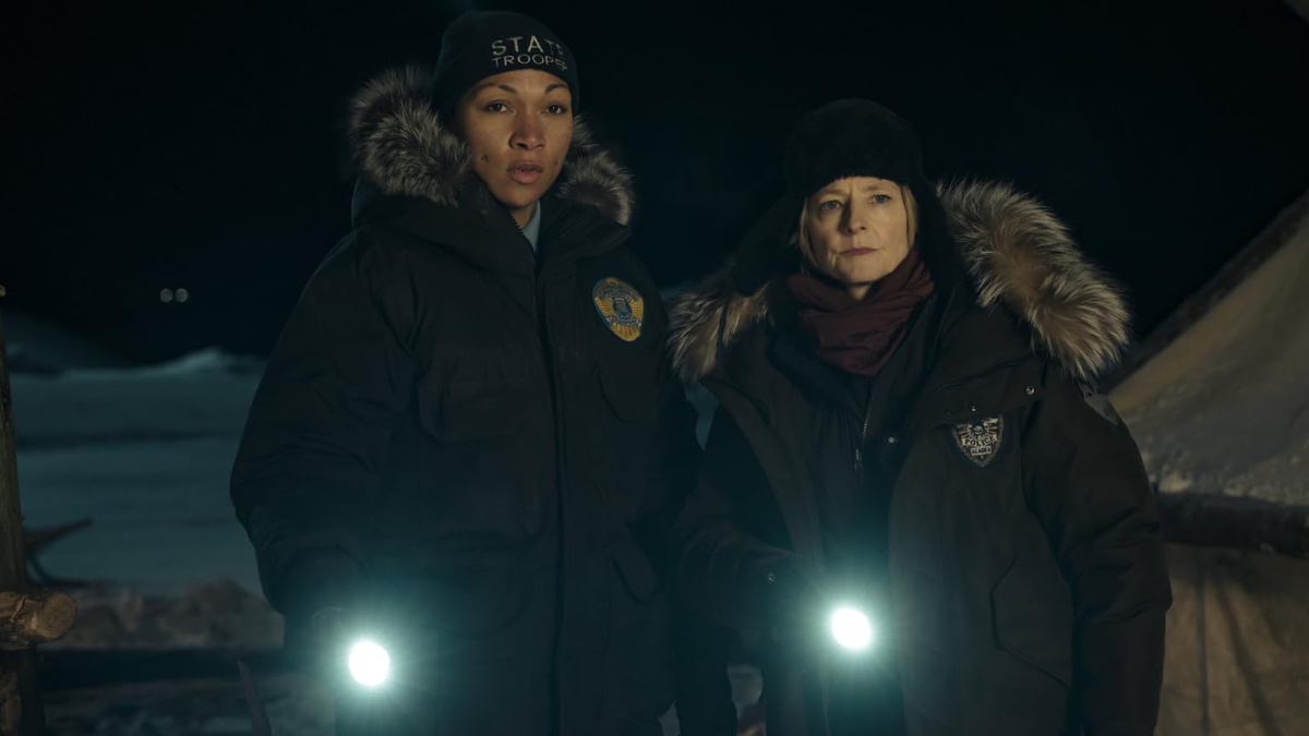 Danvers and Navarro holding flashlights in True Detective: Night Country