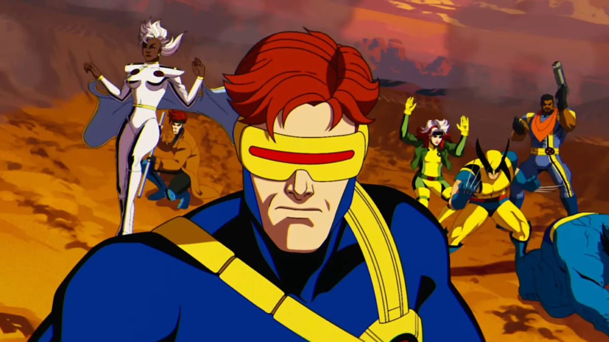 Cyclops and several X-Men in X-Men '97. This image is part of an article about how does X-Men '97 connect to Spider-Man.