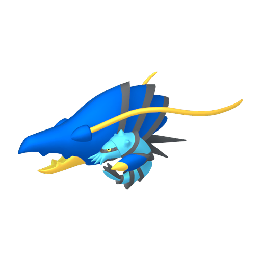 clawitzer. This image is part of an article about how to beat 7-star Empoleon Tera Raids in Pokemon Scarlet and Violet.