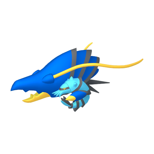 clawitzer. This image is part of an article about how to beat 7-star Empoleon Tera Raids in Pokemon Scarlet and Violet.