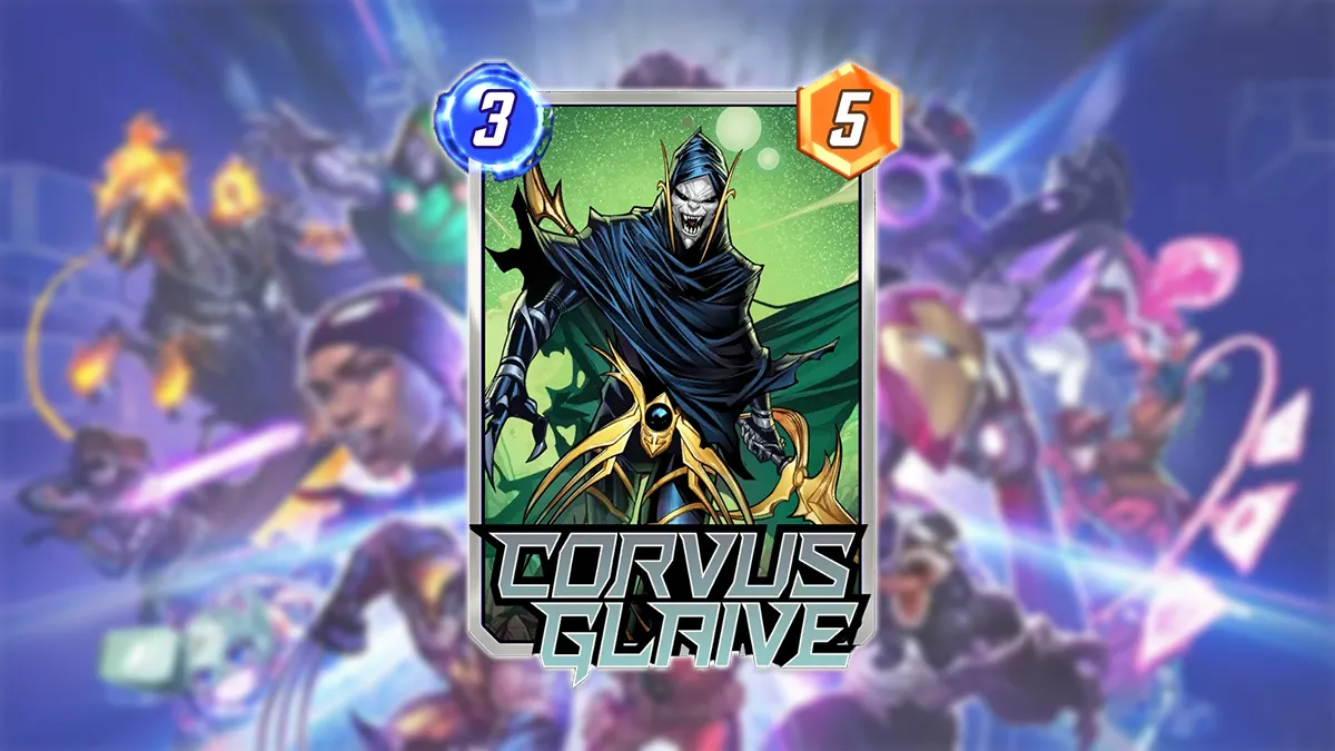 The Corvus Glaive card in Marvel Snap.
