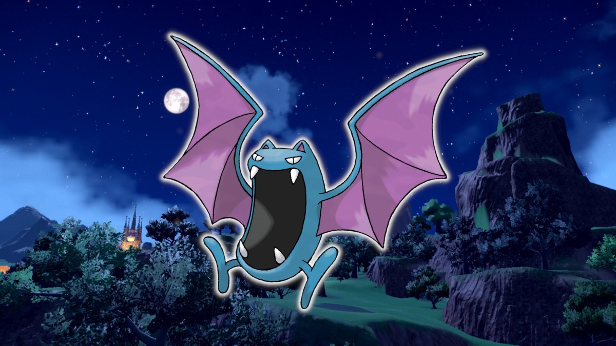 Golbat in Pokemon. This image is part of an article about 10 Pokémon with surprisingly dark backgrounds.