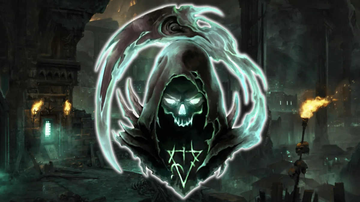 A skull figure with glowing steam around them. This image is part of an article about the best Acolyte mastery and builds in Last Epoch.