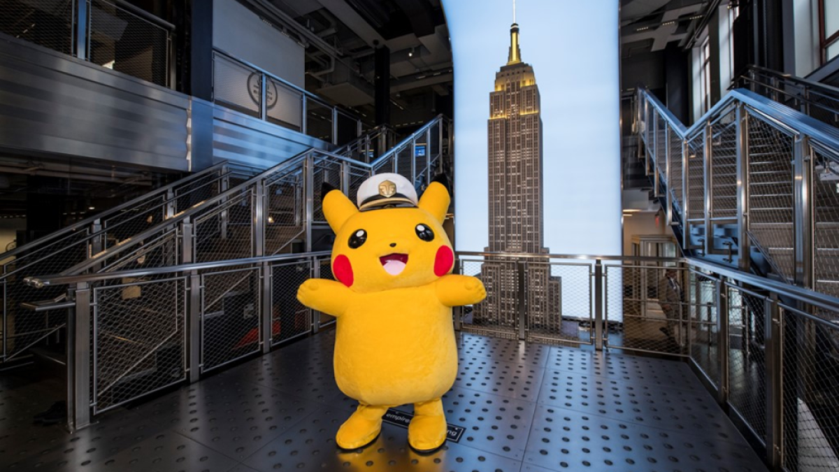 pikachu in new york empire state building