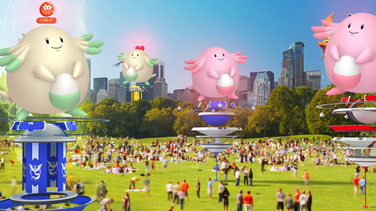 pokemon go chansey gyms