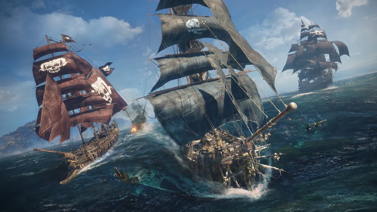 Several pirate ships in Skull & Bones