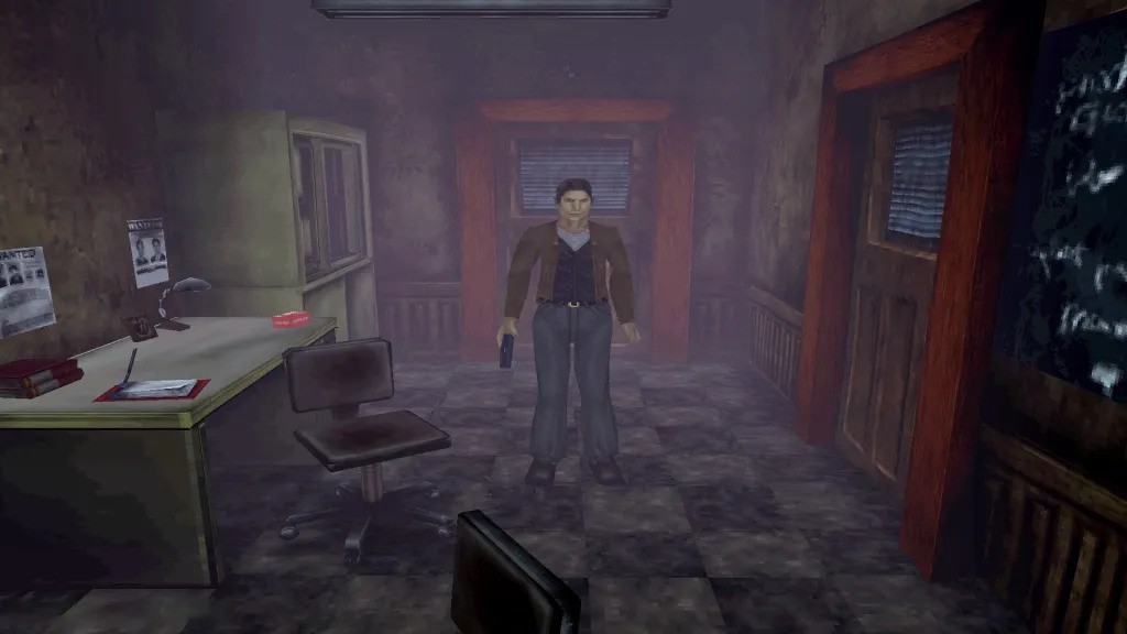 Un personaje con un arma.  Esta imagen es parte de un artículo sobre cómo el Silent Hill original todavía me persigue después de 25 años.