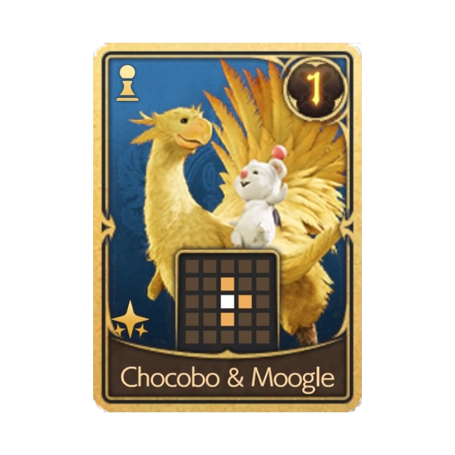 ff7 rebirth chocobo & moogle card