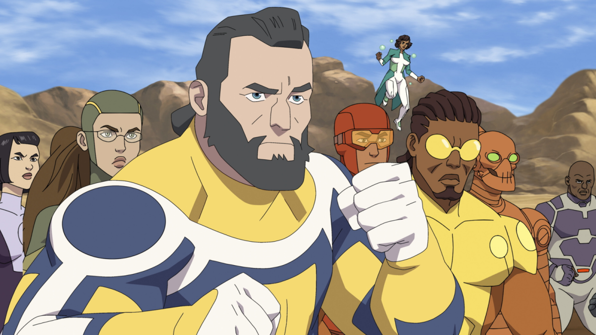 The Guardians of the Globe in Invincible Season 2, Episode 5, "This Must Come As a Shock"