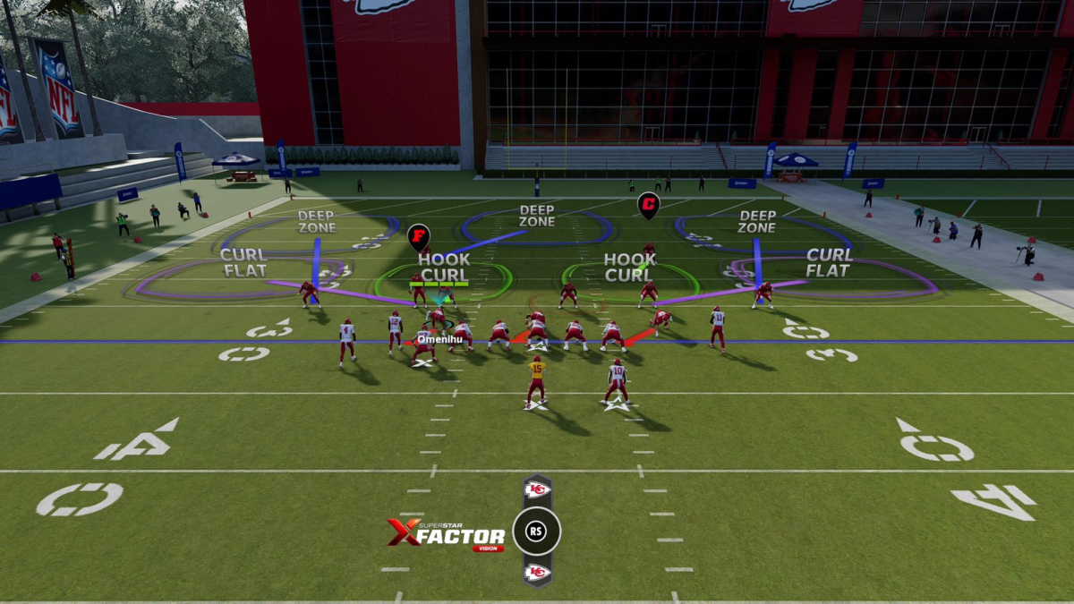 The defense in Cover 3 in Madden 24. This image is part of an article about the best defense in Madden 24.