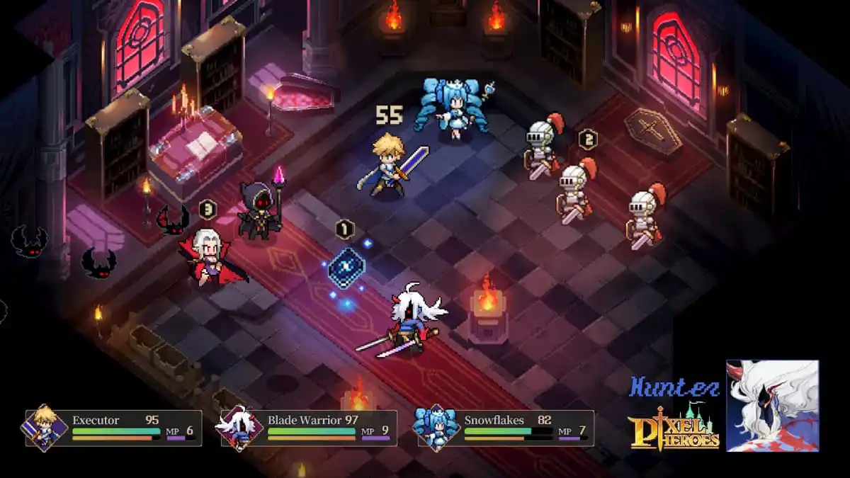 Pixel Heroes gameplay screenshot.