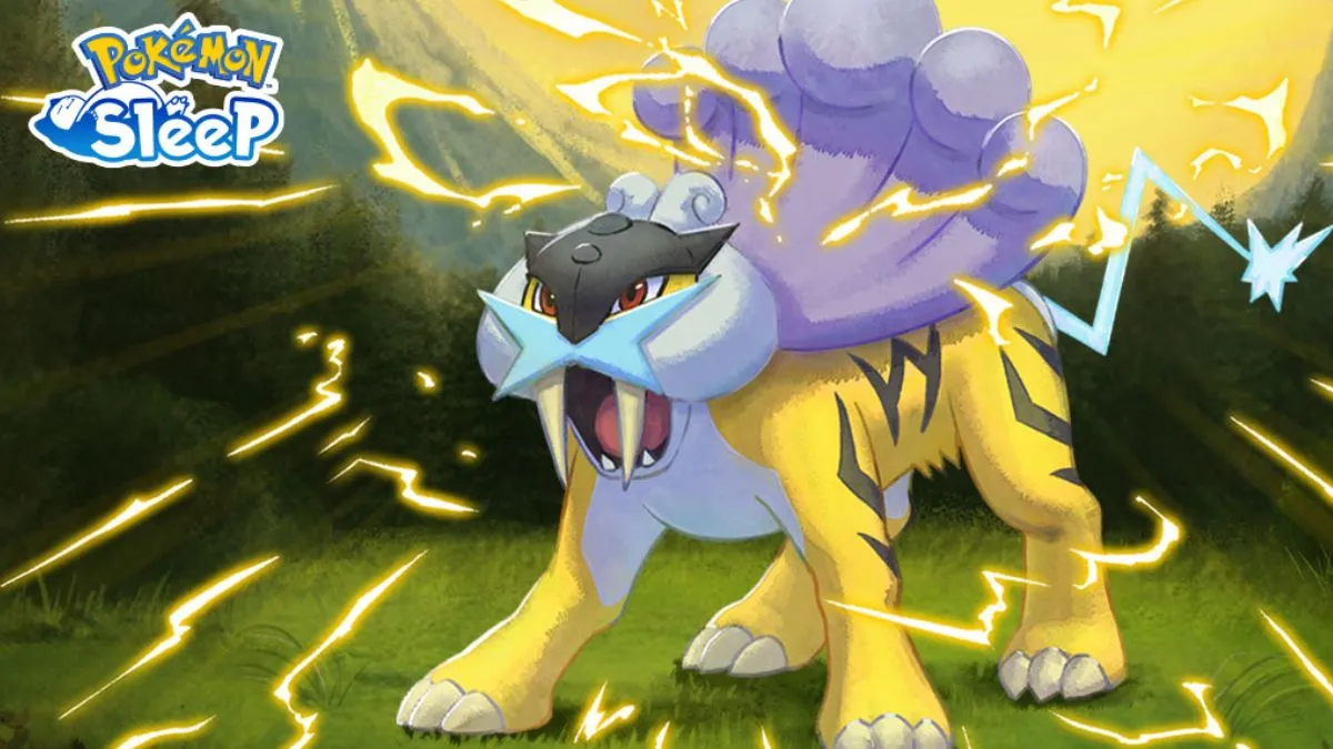 Banner for the Raikou Research Event in Pokemon Sleep