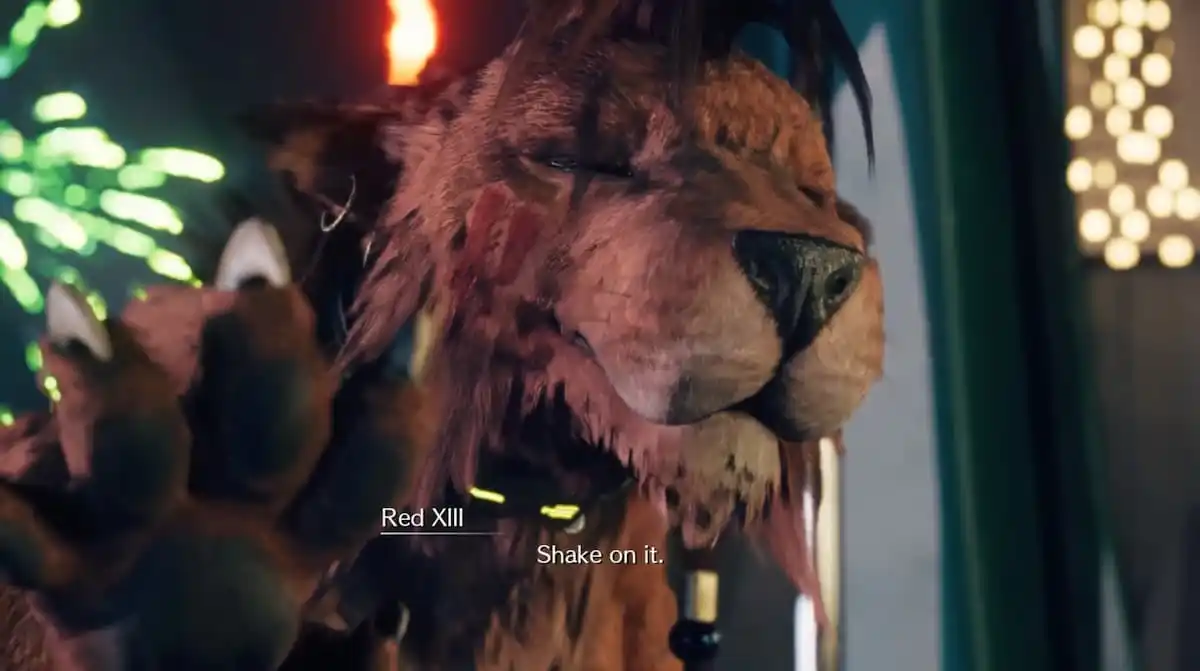red xiii's gold saucer date in ff7 rebirth