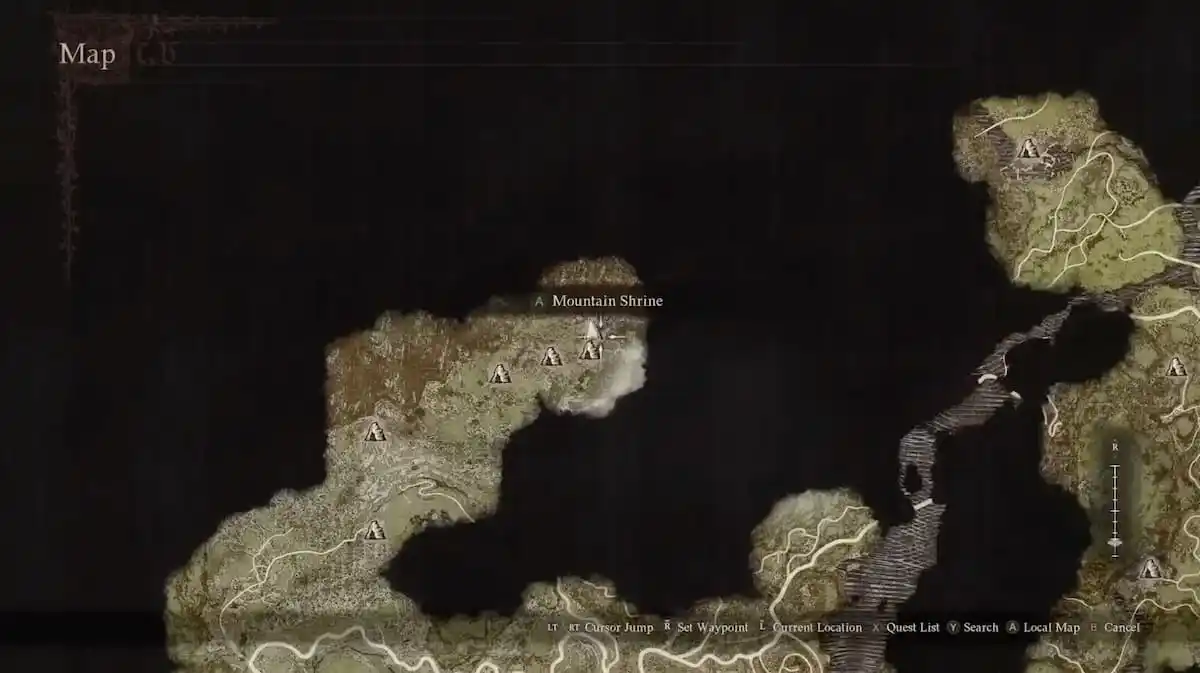 screenshot of the first sphinx location in dragon's dogma 2