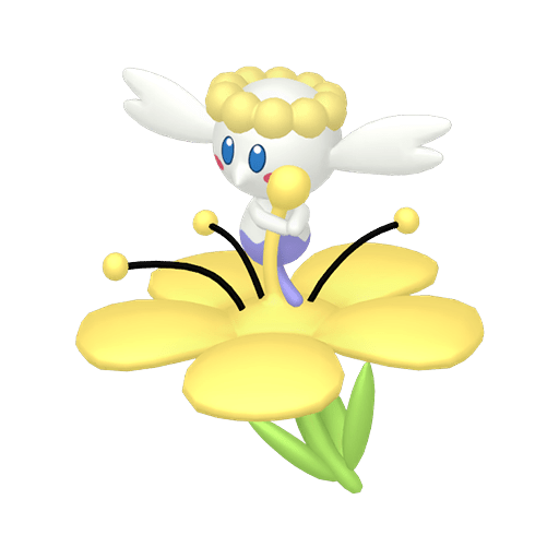 Shiny Yellow Flower Flabebe