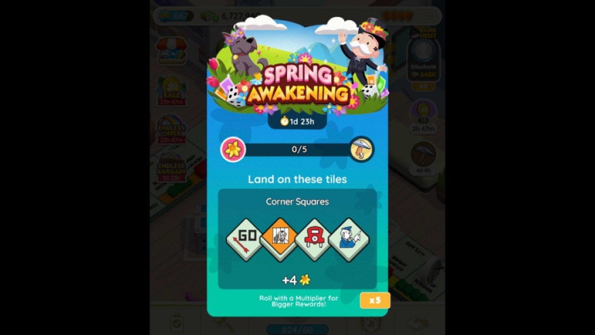 Spring Awakening Milestone rewards Monopoly GO