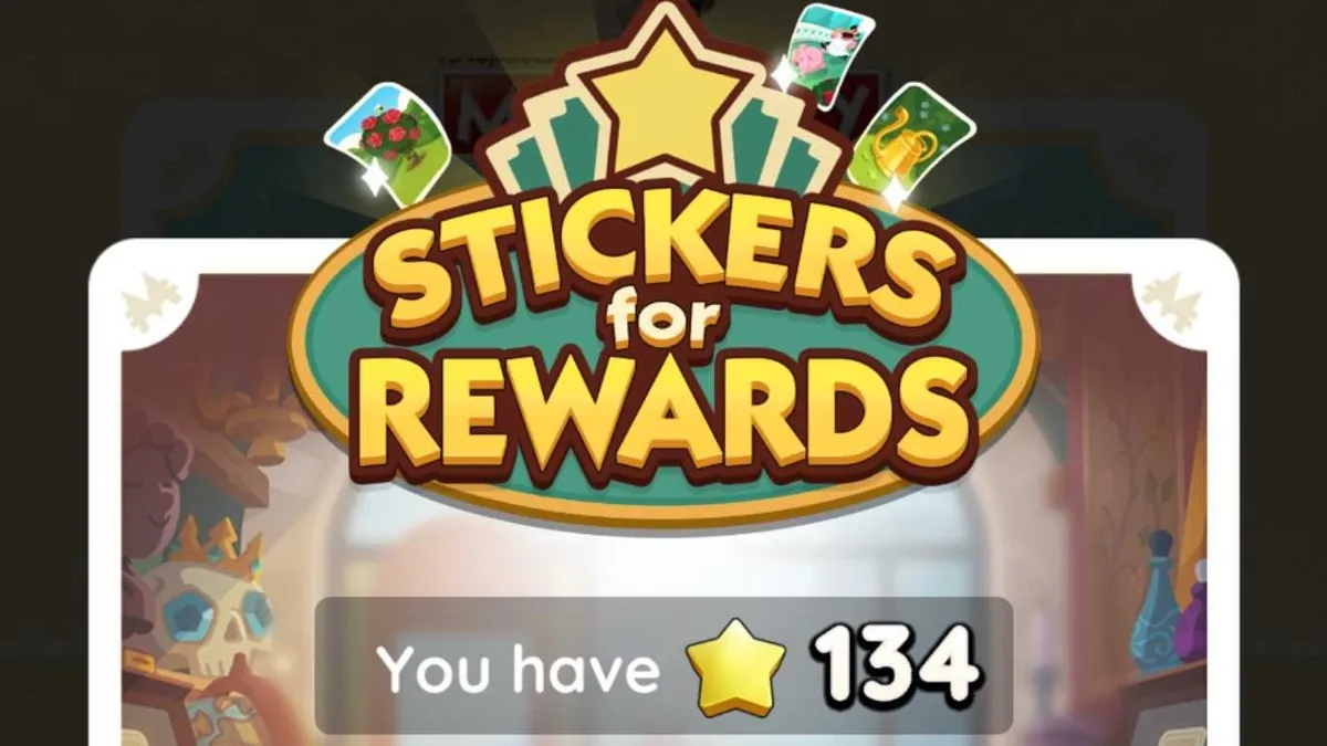 Sticker Stars Monopoly GO