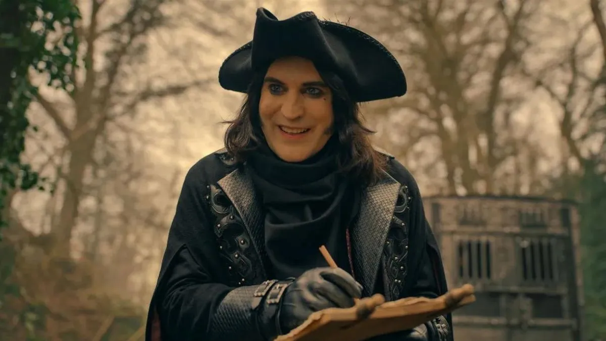 Noel Fielding as Dick Turpin in a still from The Completely Made-Up Adventures of Dick Turpin.