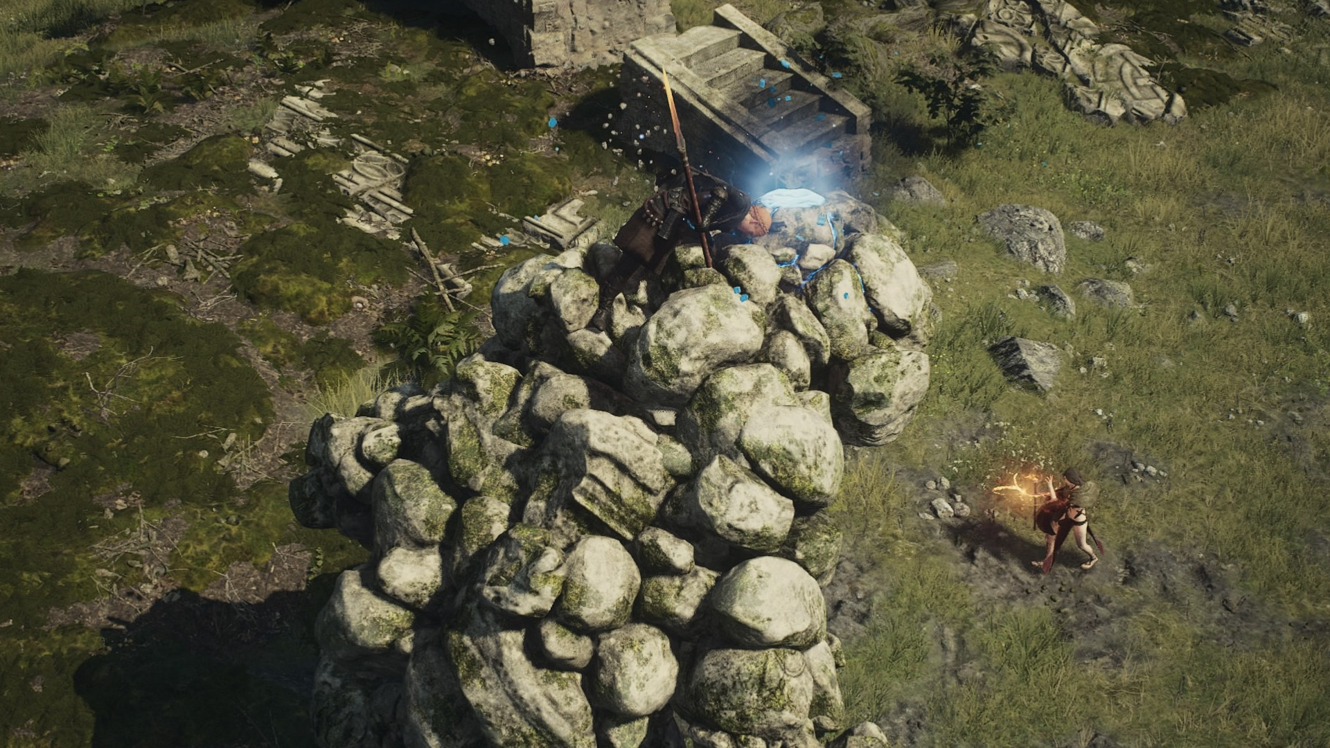A pile of rocks in Dragon's Dogma 2. This image is part of an article about how I've Never Love-Hated a Game More Than Dragon's Dogma 2.