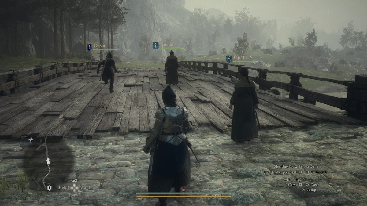 Arisen and Pawns traveling in early morning