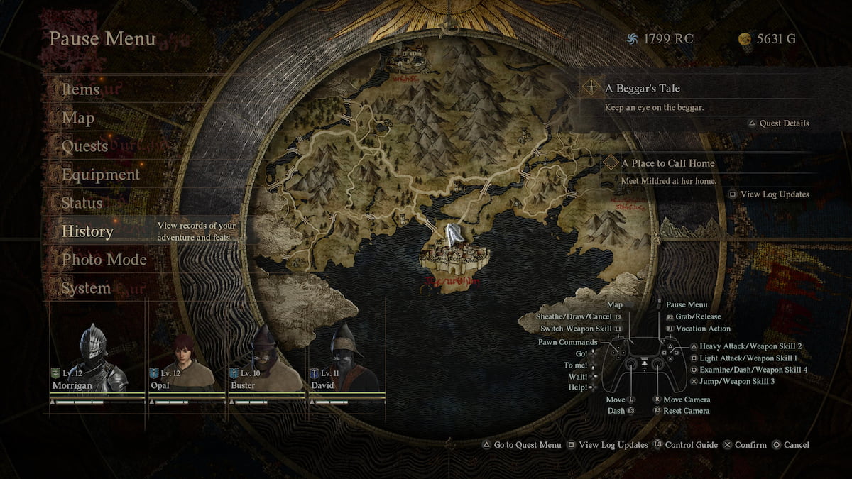 Экран дневной паузы для Dragon's Dogma 2