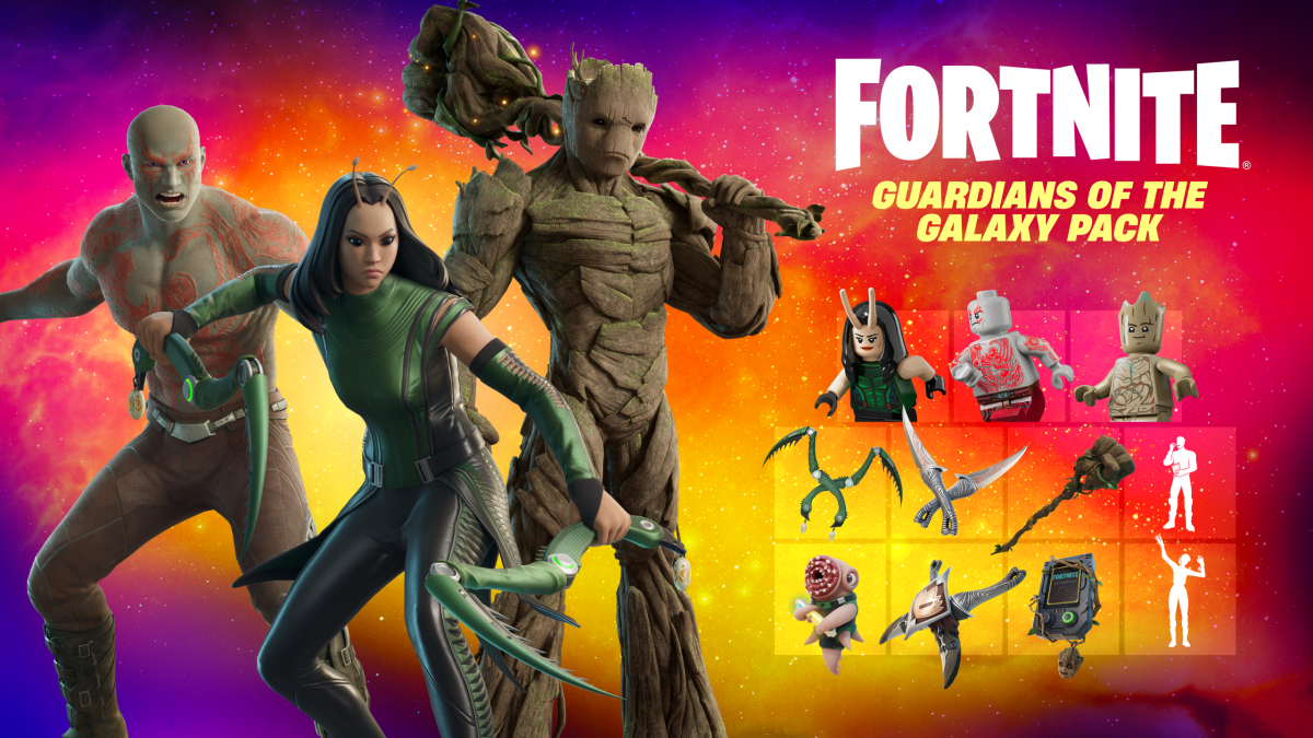 The Guardians of the Galaxy pack in Fortnite.