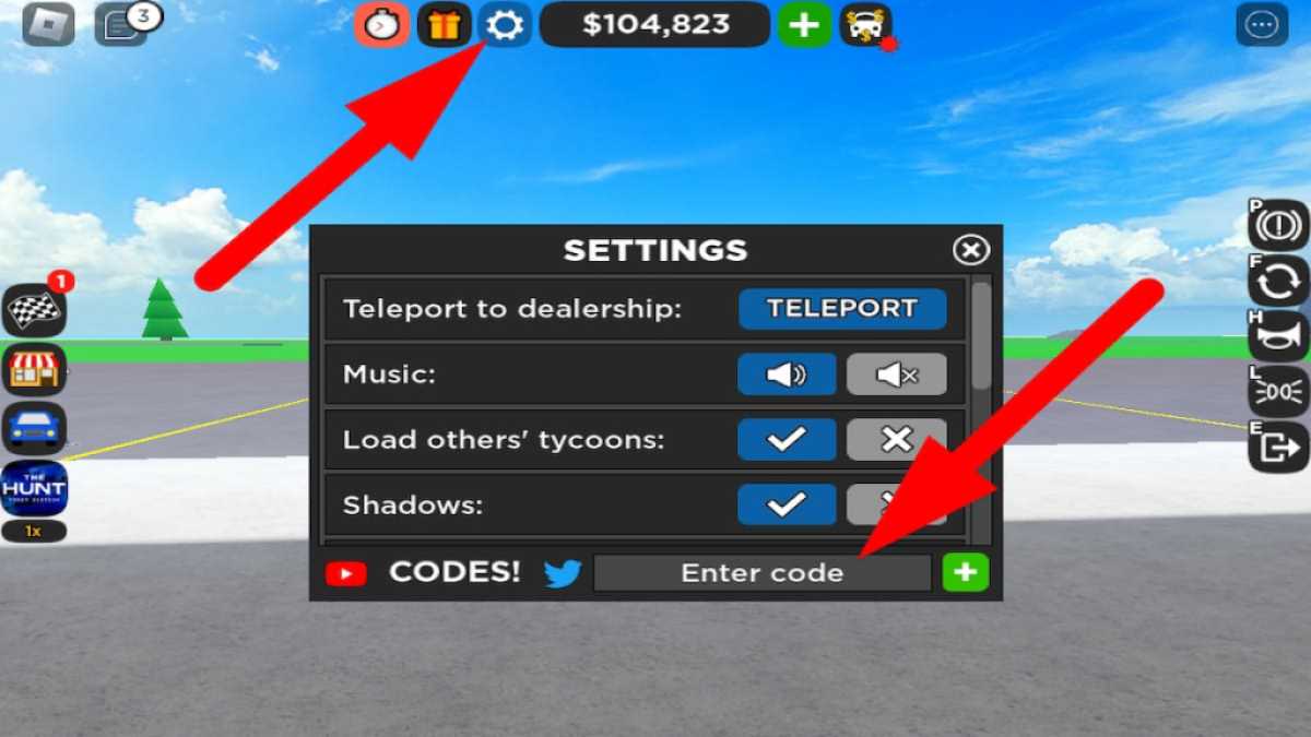 How to redeem codes in Car Dealership Tycoon