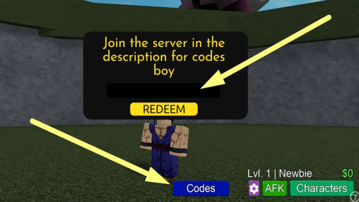 How to redeem codes in Modded ABA