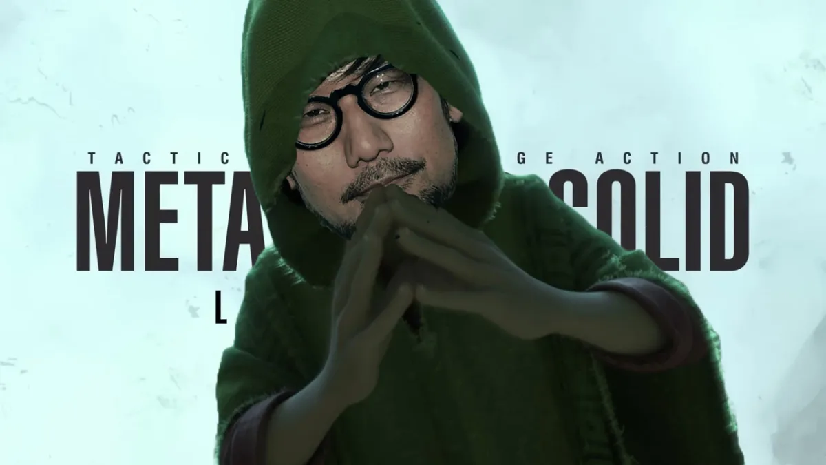 Hideo Kojima as Bruno from Encanto, in front of the Metal Gear Legacy title card.