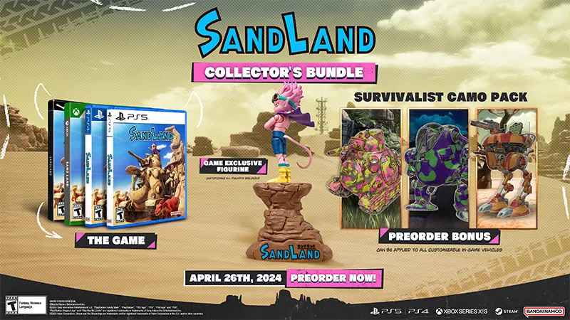 All Pre-order Bonuses and Editions For Sand Land