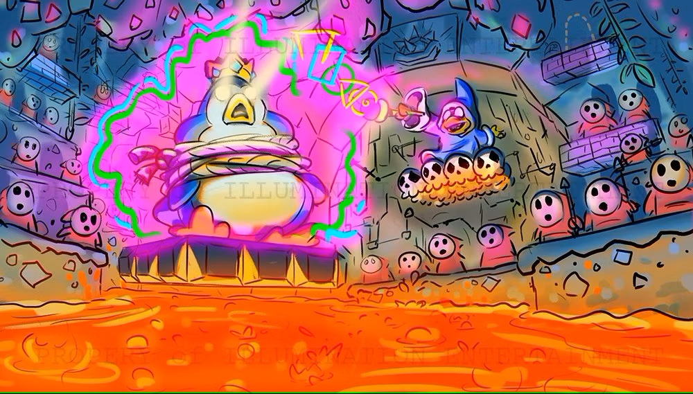 Concept art for The Super Mario Bros. Movie. This image is part of an article about the Super Mario Bros Movie reveals unused Daisy concept art.