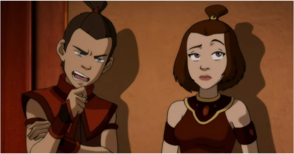 Sokka and Suki in Avatar: The Last Airbender. 