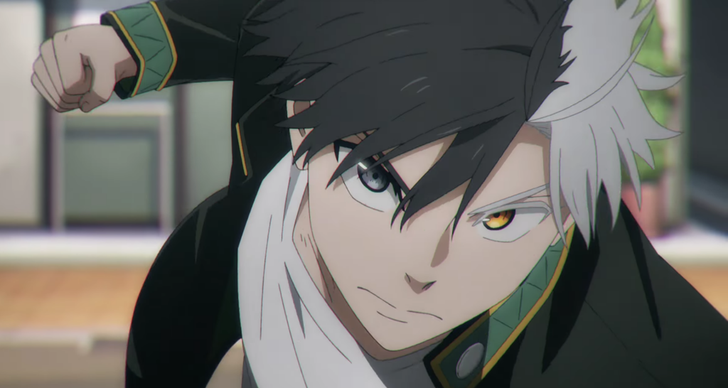 A guy throwing a punch in a Wind Breaker promo Image. This image is part of an article about our most anticipated anime of Spring 2024.