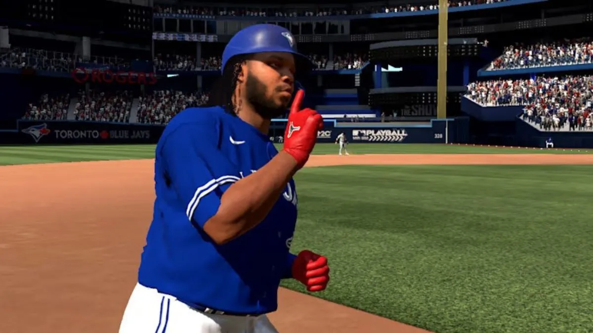 Vladdy Jr. in MLB The Show 24.
