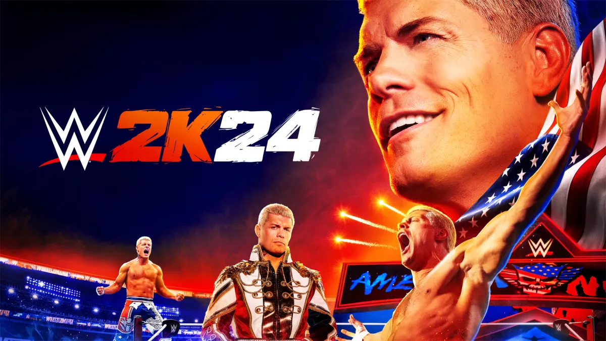 A cover image of WWE 2K24.