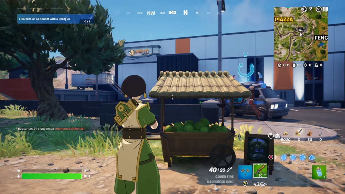 A Cabbage Cart in Fortnite Chapter 5, Season 2.