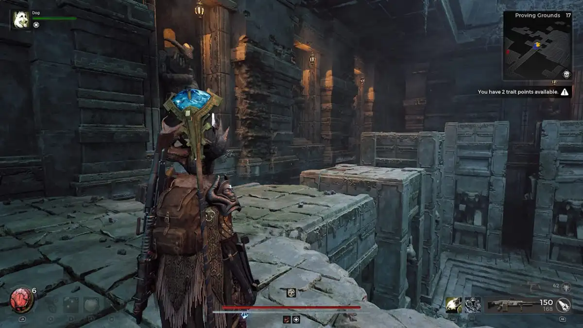 Image of the first arrow puzzle in the Proving Grounds in Remnant 2 