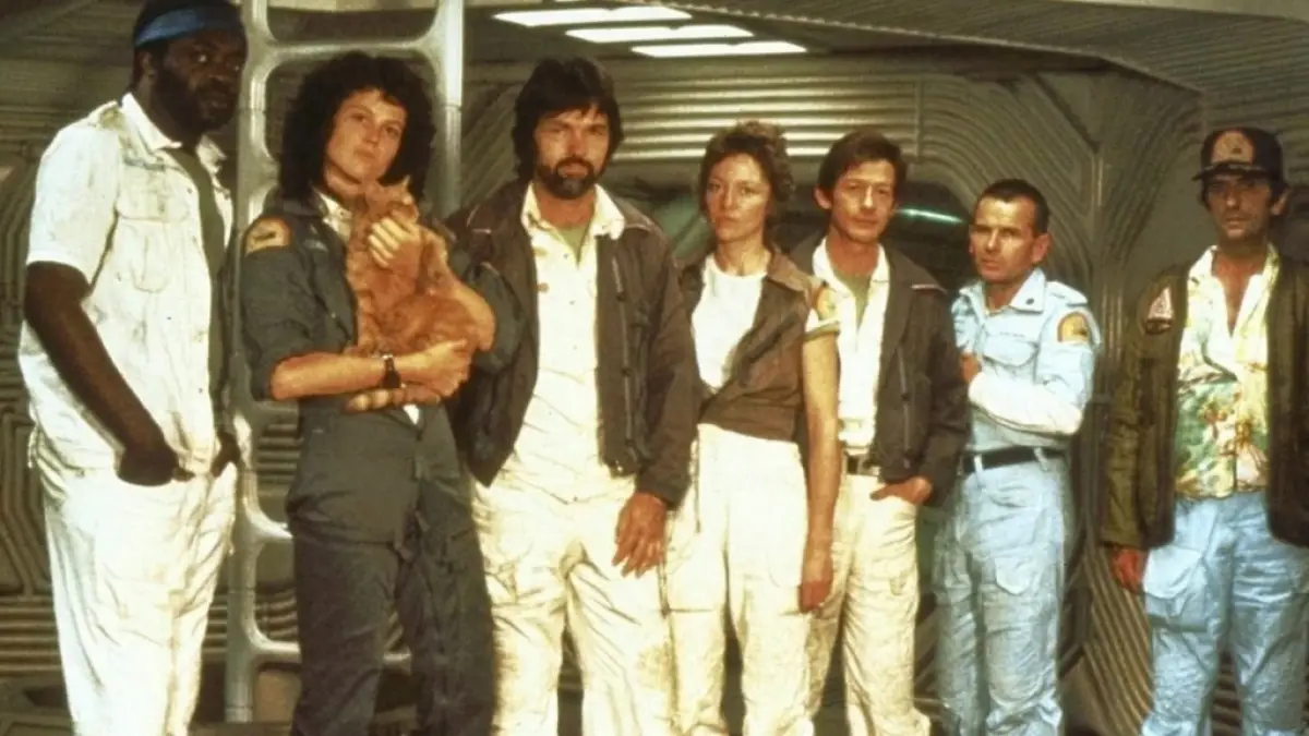 Ripley and the crew in Alien.