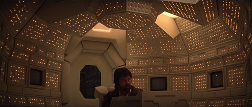 The inside of the ship in Alien.