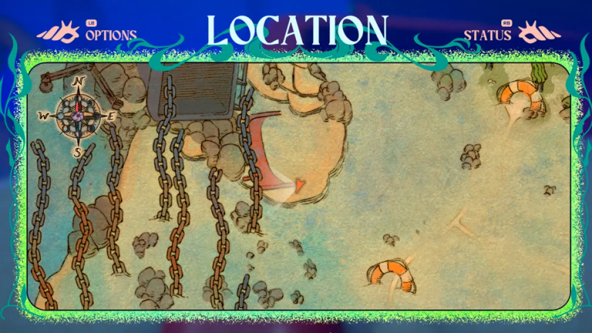 The location for a Stainless Relic in Another Crab's Treasure